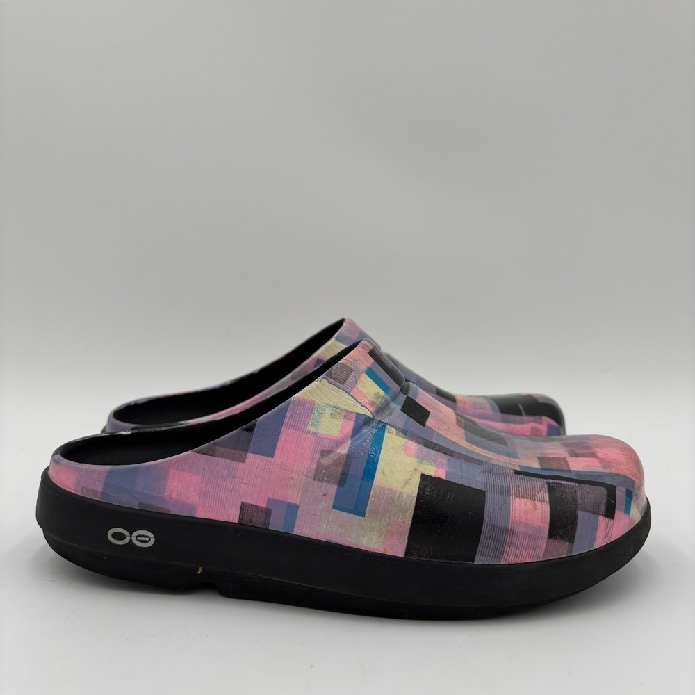 Oofos OOcloog Multicolor Womens Size 8 Slip On Shoes Clogs EU 39 Recovery
